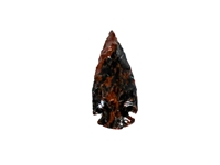 Mahogany Obsidian Arrowhead: 2" 