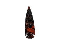 Mahogany Obsidian Arrowhead: 4" 