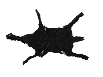 Karakul Lamb Skin: Garment Grade: Black 