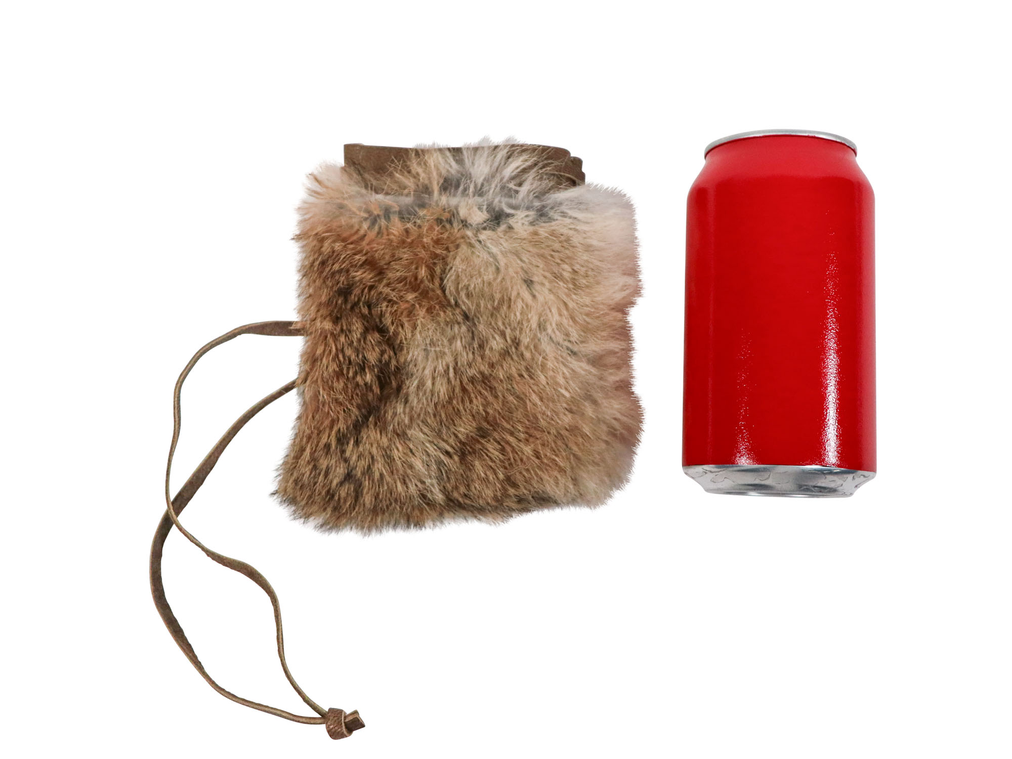 Rabbit fur pouch hot sale