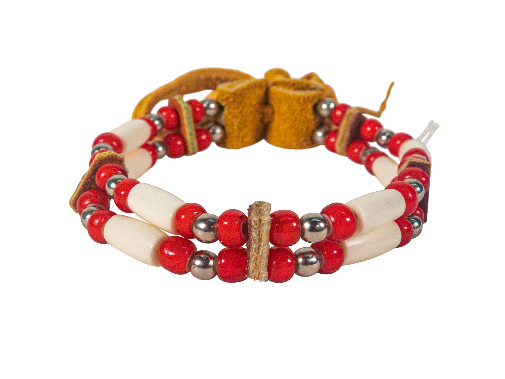 Iroquois 5-Row Cow Bone Bracelet (80-201) popular C6