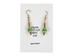 Iroquois Chevron Earrings: Green & Gold - 82-02-GG (Y2H)