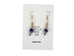 Iroquois Chevron Earrings: Royal Blue & Gold - 82-02-PG (Y2H)