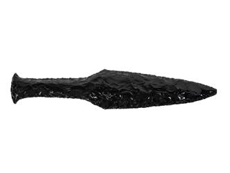 Danish Dagger: 10": Gallery Item obsidian arrowheads, obsidian daggers, obsidian knives, obsidian knife