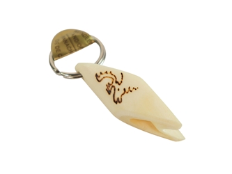 Reindeer Antler Keychain: Gallery Item 