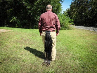 Wearable Cosplay Real Horse Tail with Belt Attachment: Gallery Item 