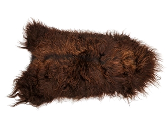 Icelandic Sheepskin: Rusty Brown: 90-100cm or 36" to 40": Gallery Item 