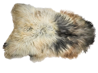 Icelandic Sheepskin: Piebald: 130-140cm or 52" to 56": Gallery Item 