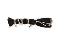 Single Drawn Horse Tail Hair: Black: 13" to 15": Gallery Item 